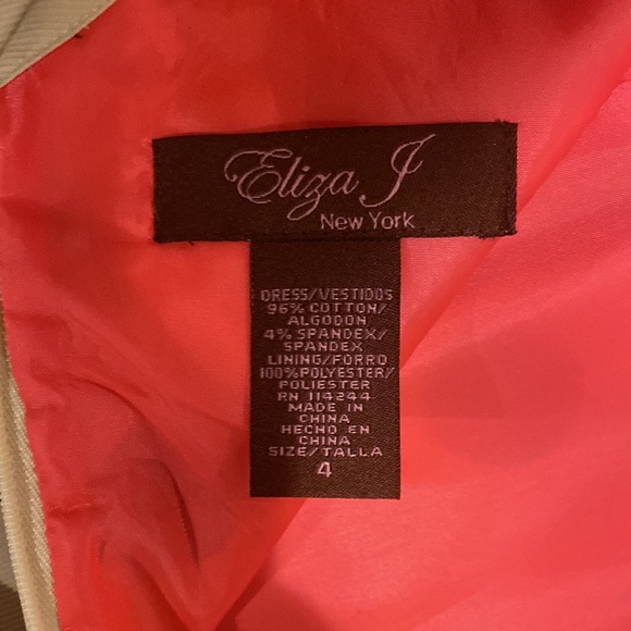 Eliza J Polka Dot Dress with Belt and Pockets - Picture 4 of 4